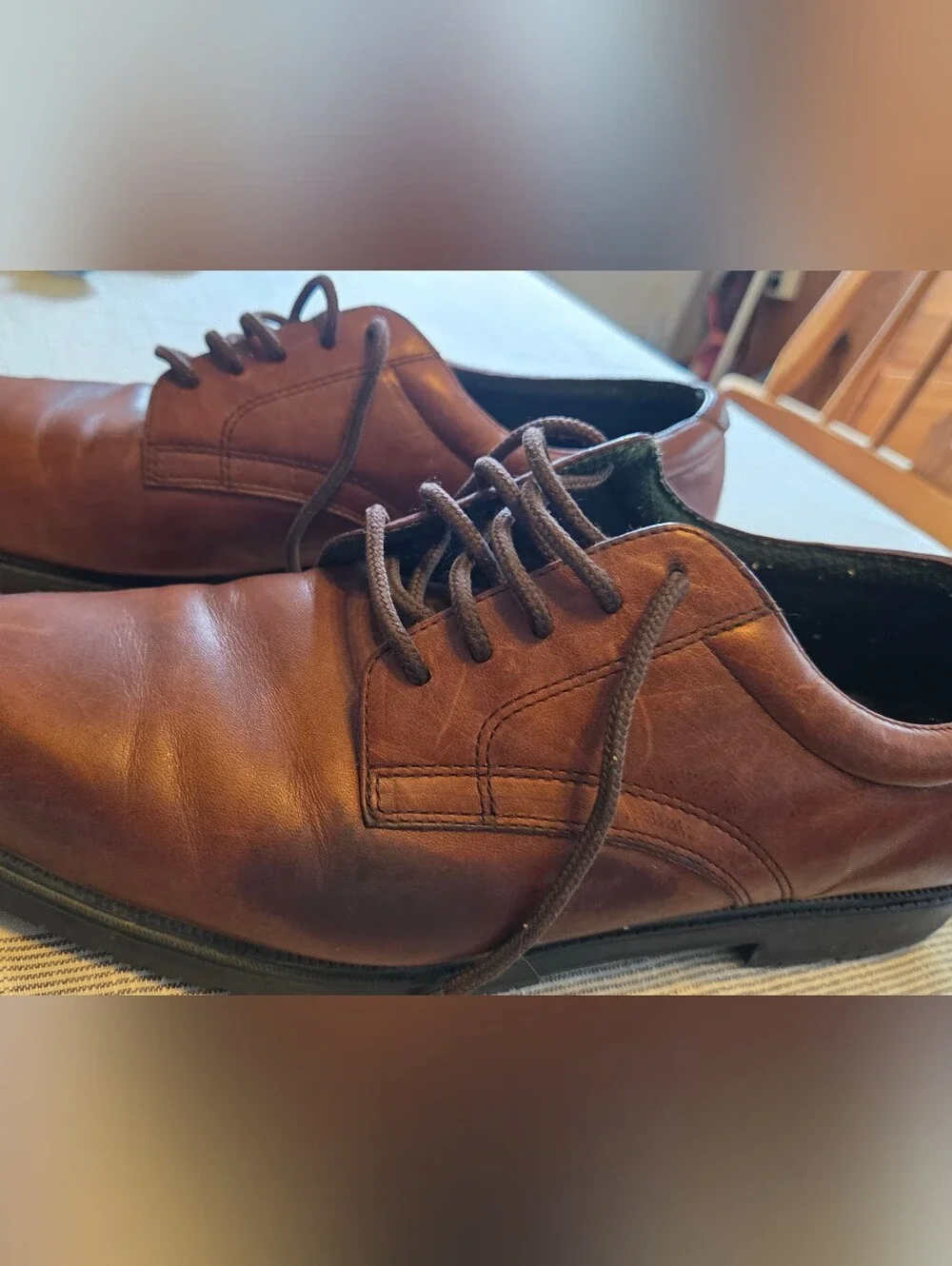 Dockers Brown Leather Derby Lace-Up Shoes